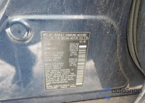 2016 Nissan Rogue S z USA, uszkodzony, nr VIN KNMAT2MV5GP653762